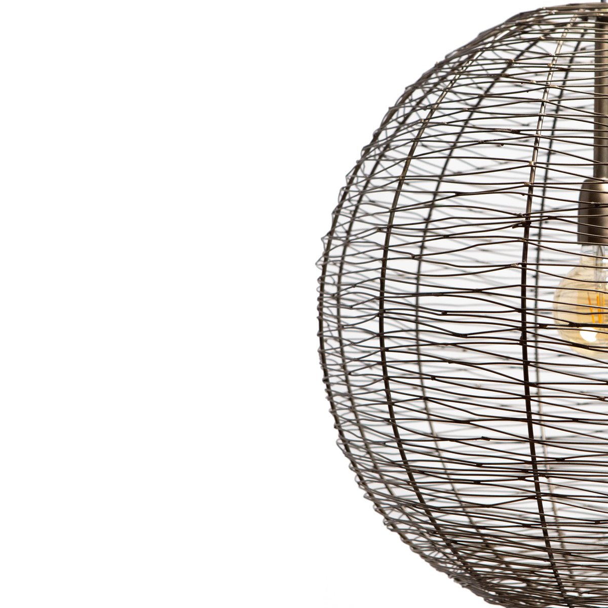 Pendant lamp NATHAN antique bronze Ø55x55cm