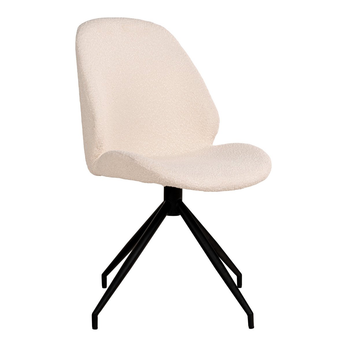 Monte Carlo Dining Chair - Eetkamerstoel in bouclé |woon-meubel.nl