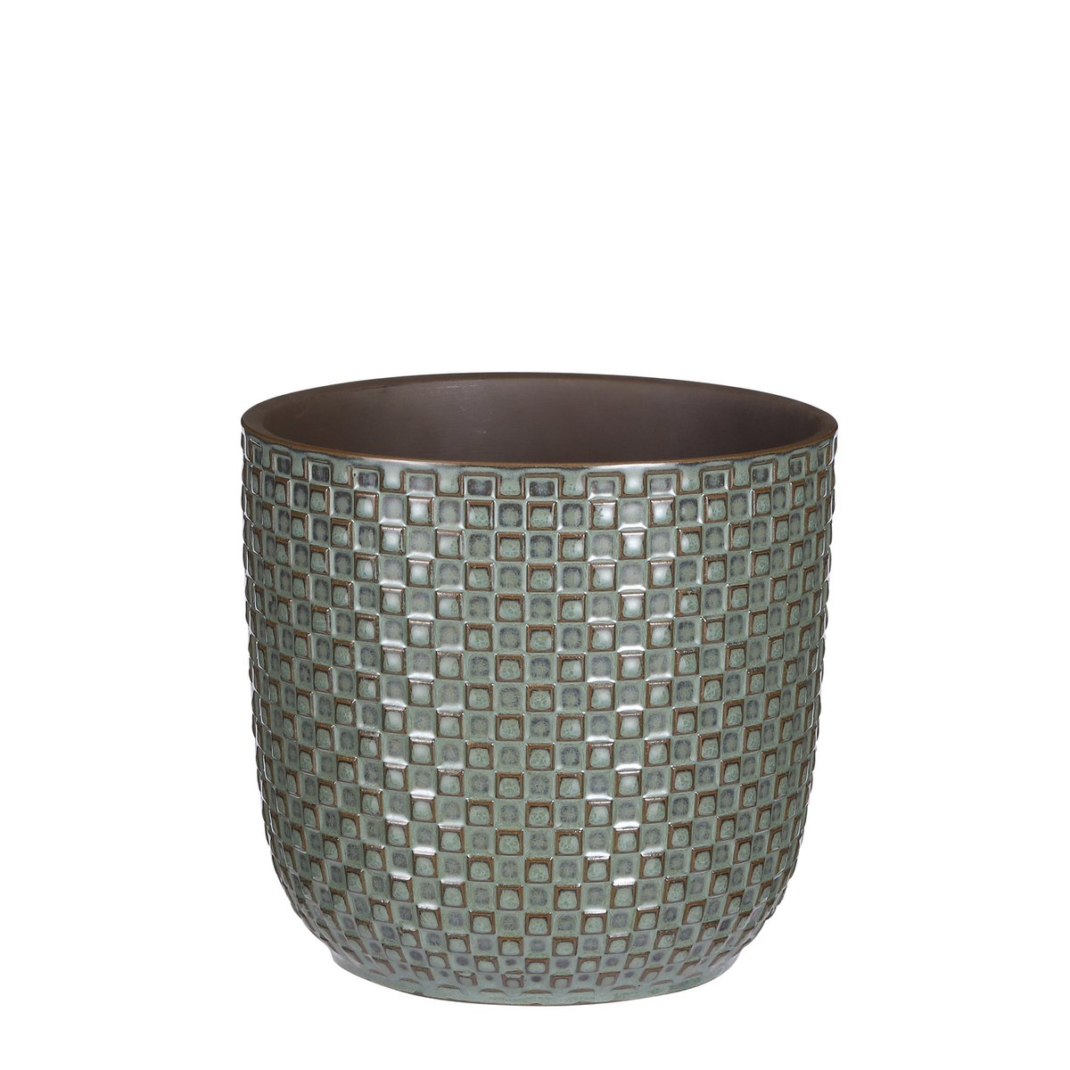 Daan Bloempot Groen - H18 x Ø19 cm|woon-meubel.nl