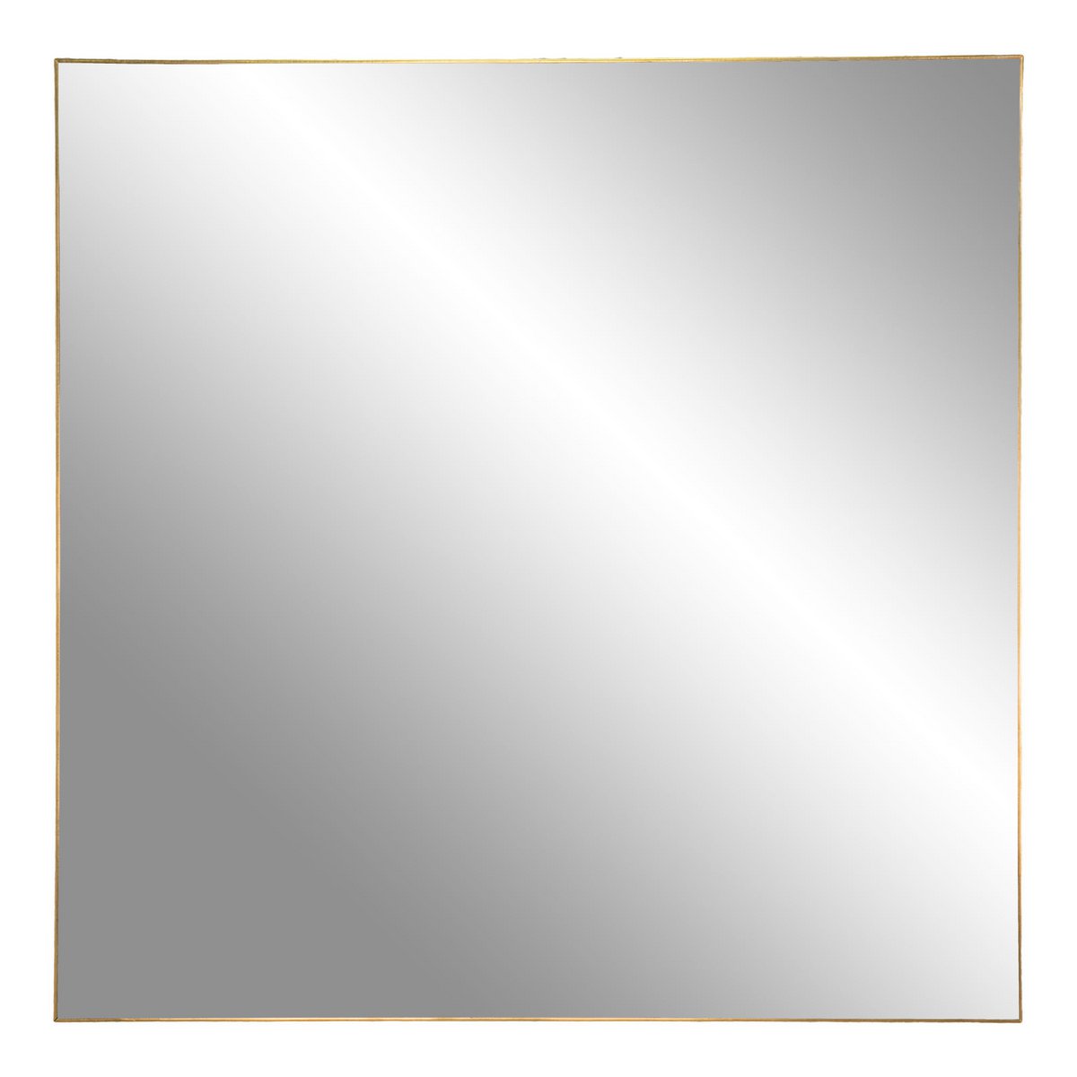 Miroir Jersey carré - Aspect laiton, 60x60 cm