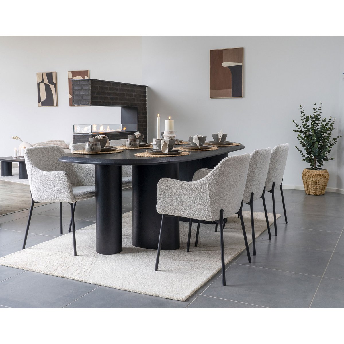Vloerkleed Handgetuft Vloerkleed β Lichtbruin/Ivoor |woon-meubel.nl