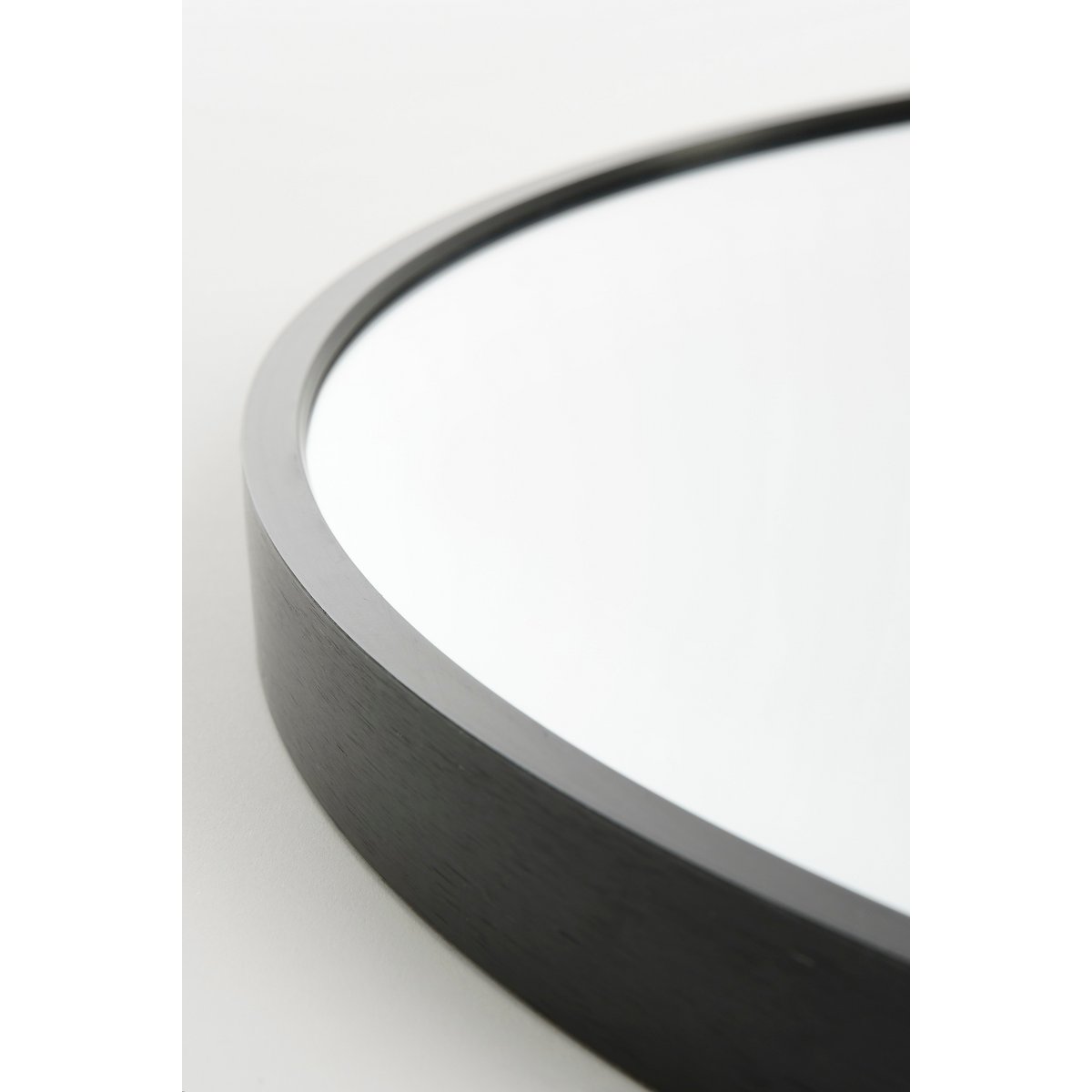 Rossi Wandspiegel - H3 x Ø60 cm - Metaal - Zwart |woon-meubel.nl