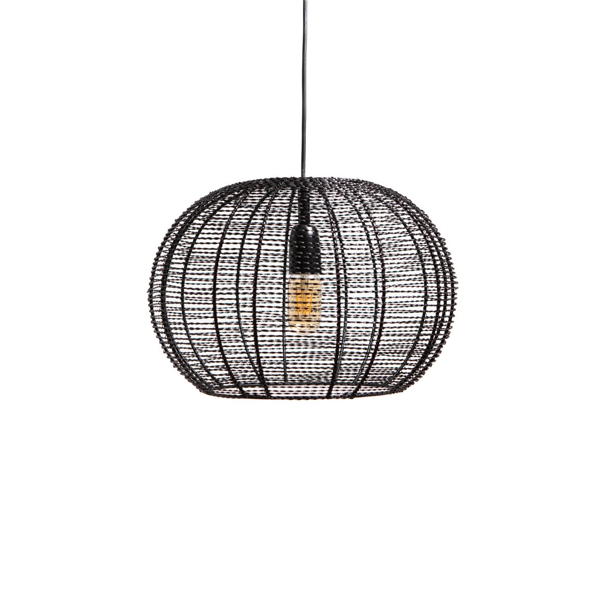Lampe à suspension LUCAS noir mat Ø40x28cm