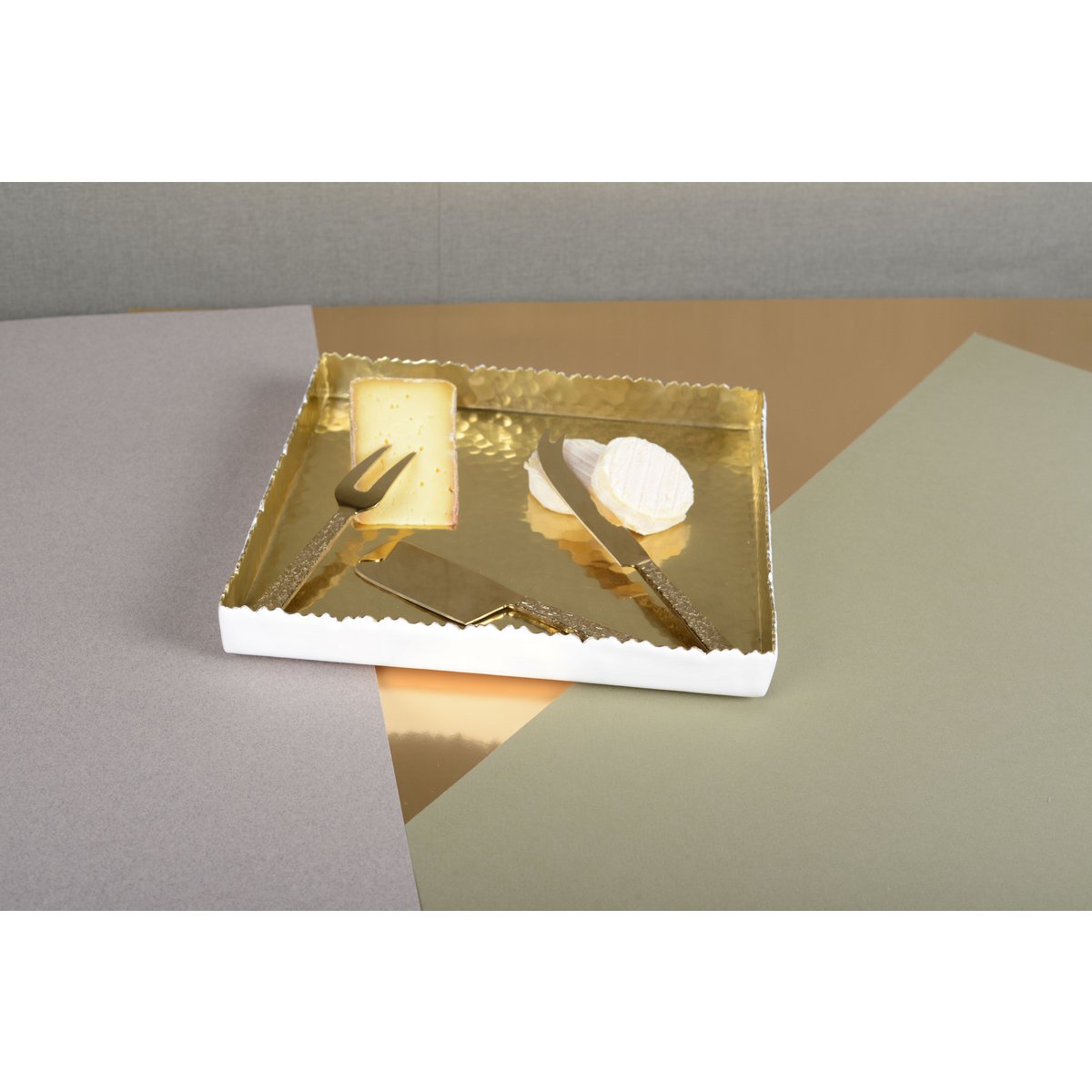 Aulica Gouden Kaasmessen Set (3-delig) | woon-meubel.nl
