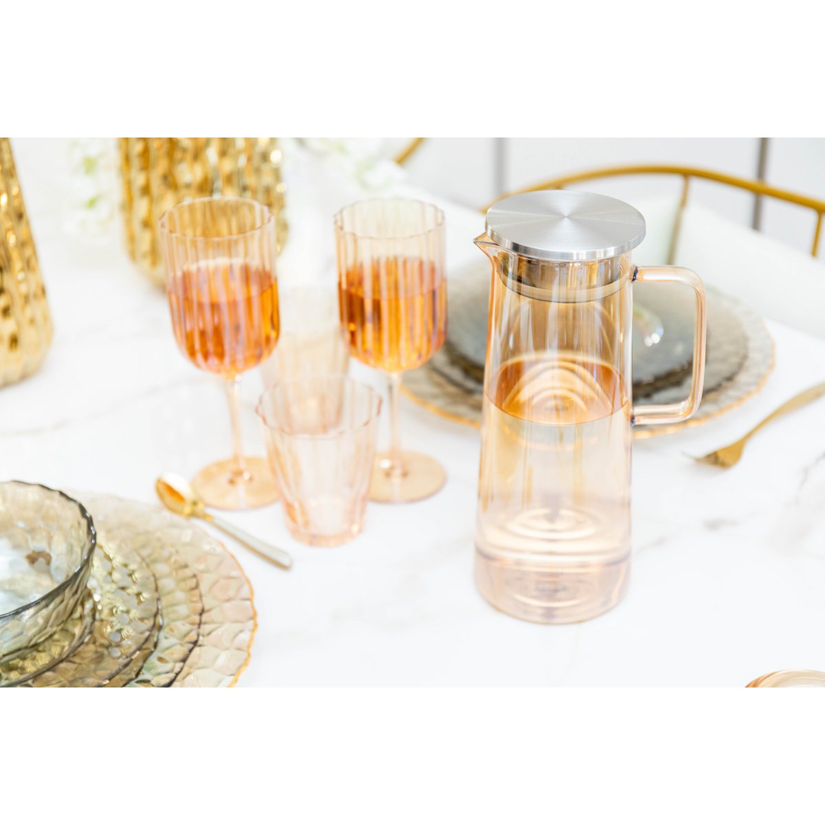 Gouden Wijnglazen – Luxe Design |woon-meubel.nl