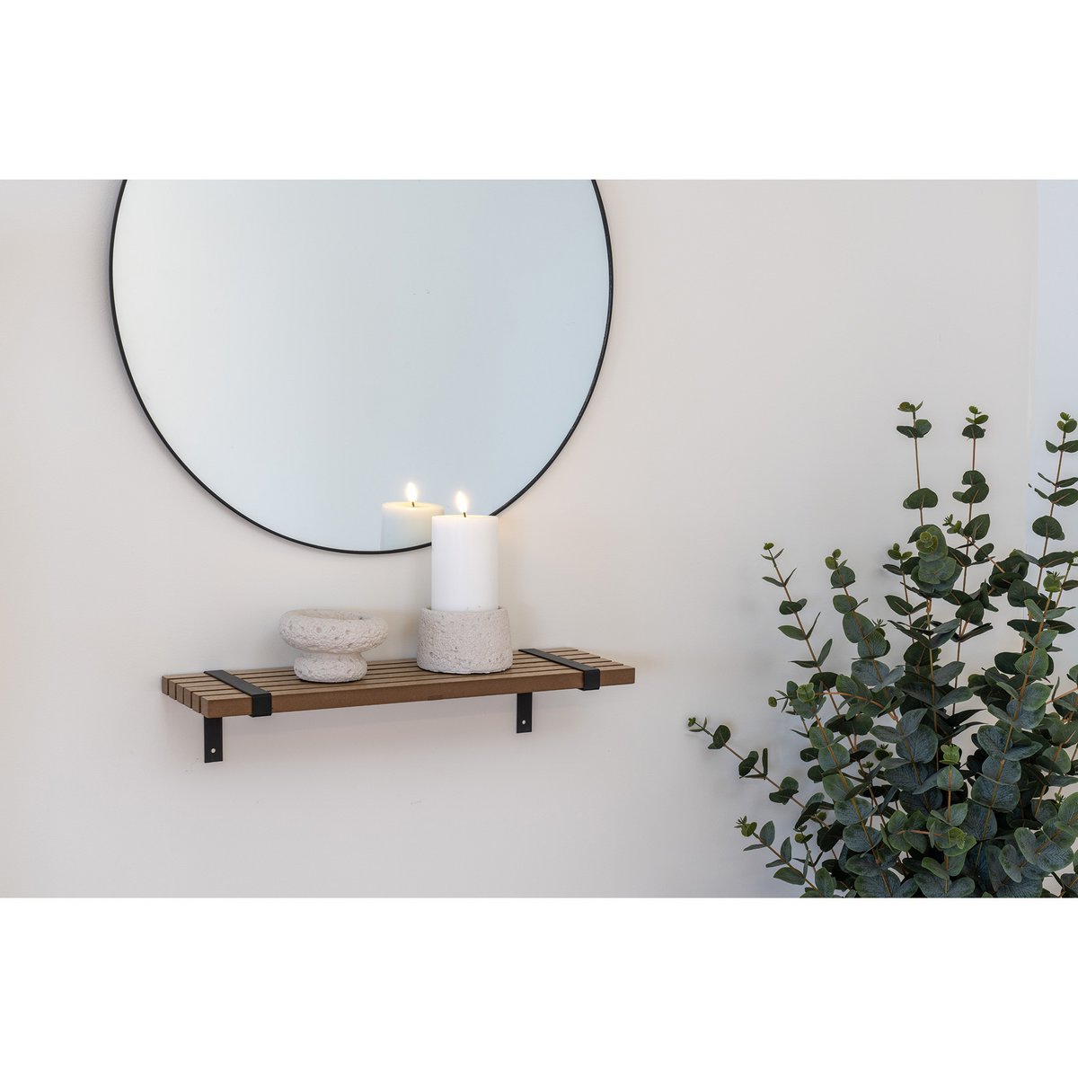 Luxor wandplank - Natuurlijk/zwart |woon-meubel.nl