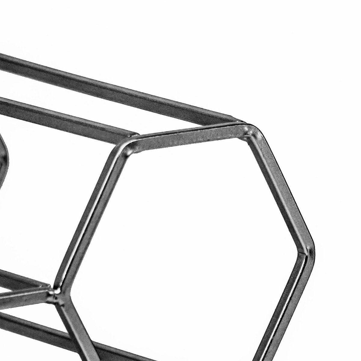 Wijnrek - Metaal - Zwart - 11 flessen - 44,5x15,5x29cm |woon-meubel.nl