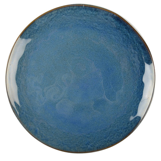 Aulica Blauwe diner bord – Rond Keramiek 28,5 cm | woon-meubel.nl
