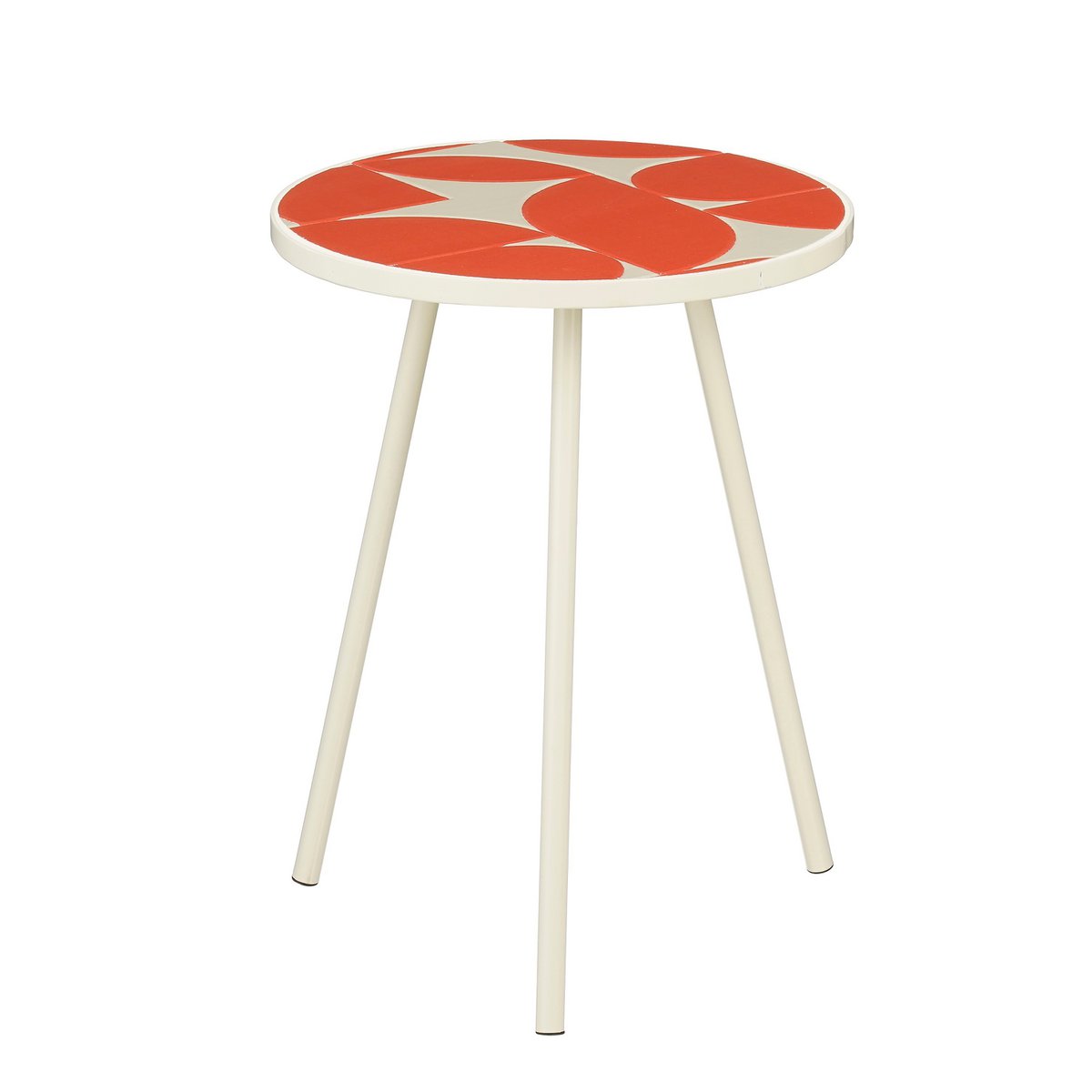 Bologna Bijzettafel Buiten - Rood - Metaal