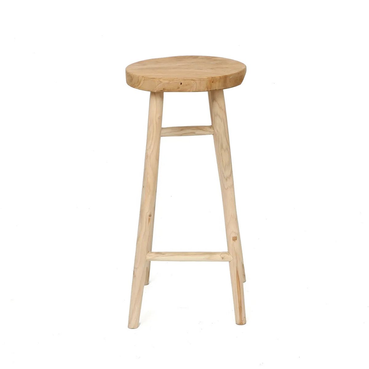 Elegante Barkruk - handgemaakt massief hout |stijlvol en tijdloos |woon-meubel.nl