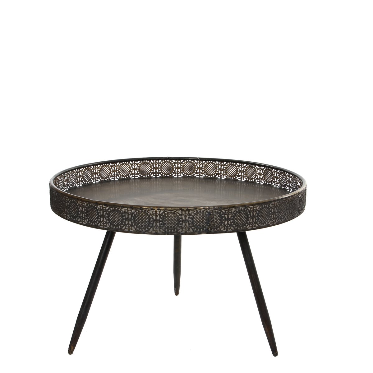 Table basse Lagoon - H46 x Ø70 cm - Métal - Bronze