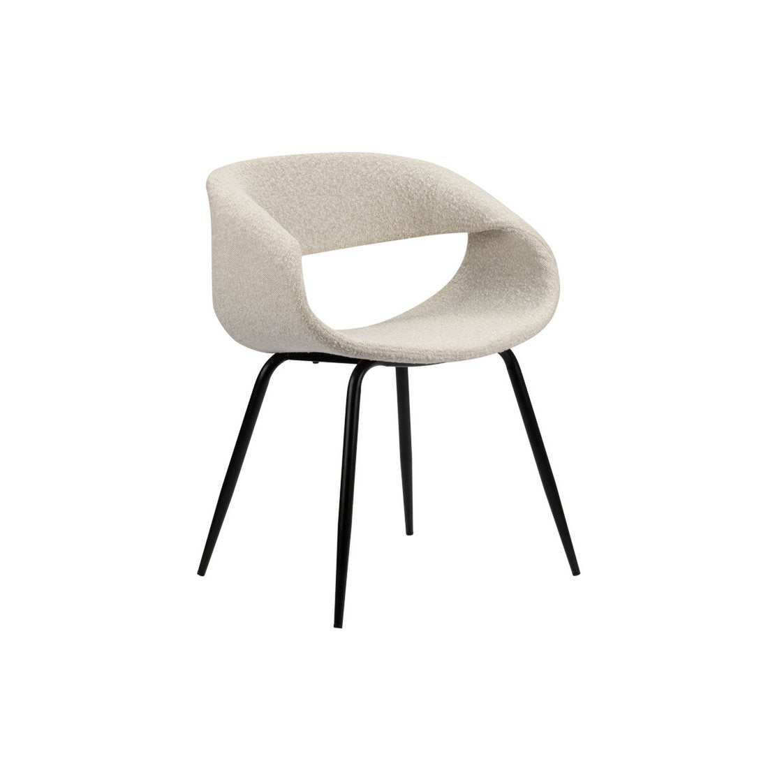 Chaise Baleine Blanc Perle (Lot de 2)