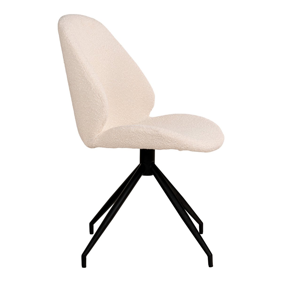 Monte Carlo Dining Chair - Eetkamerstoel in bouclé |woon-meubel.nl