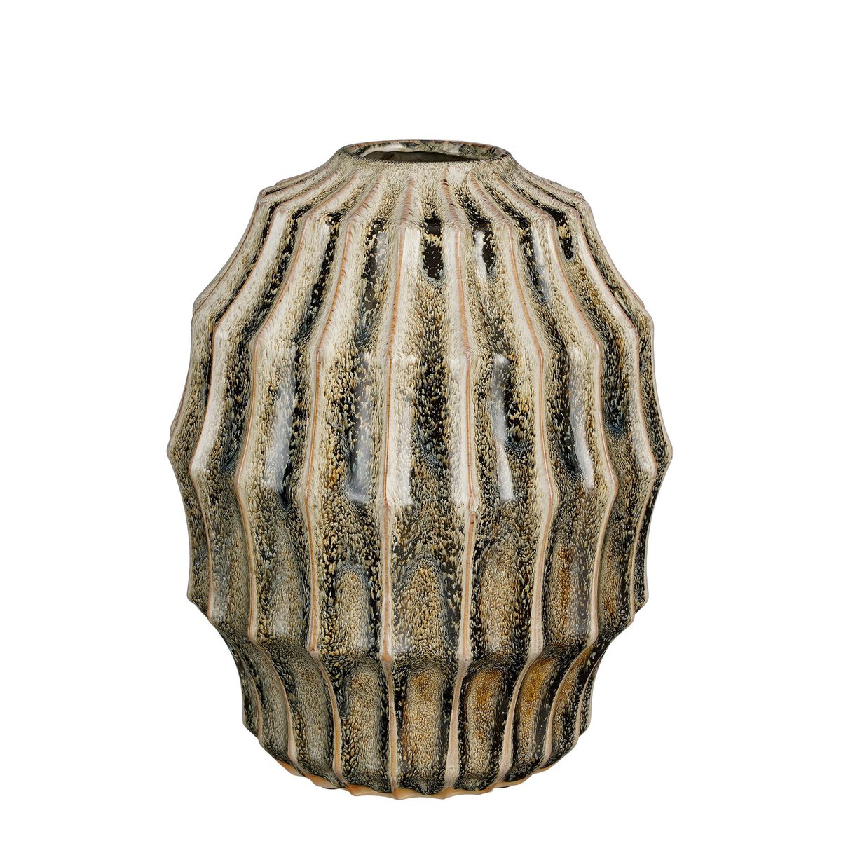 Pippa Vaas - H33 x Ø27 cm - Keramiek - Groen |woon-meubel.nl