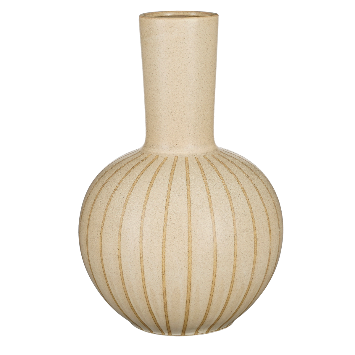 Holm Vaas - H52 x Ø34 cm - Keramiek - Crème|woon-meubel.nl