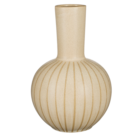 Holm Vaas - H52 x Ø34 cm - Keramiek - Crème|woon-meubel.nl