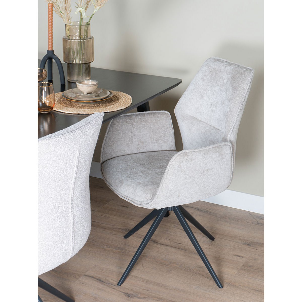 Eetkamerstoel Miley – Perfect Harmony – Taupe |woon-meubel.nl