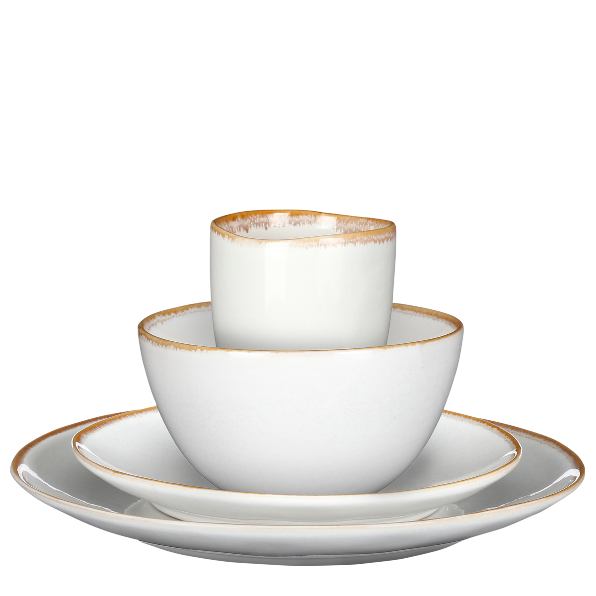 Tabo Dinnerware Set 4 Persons - White
