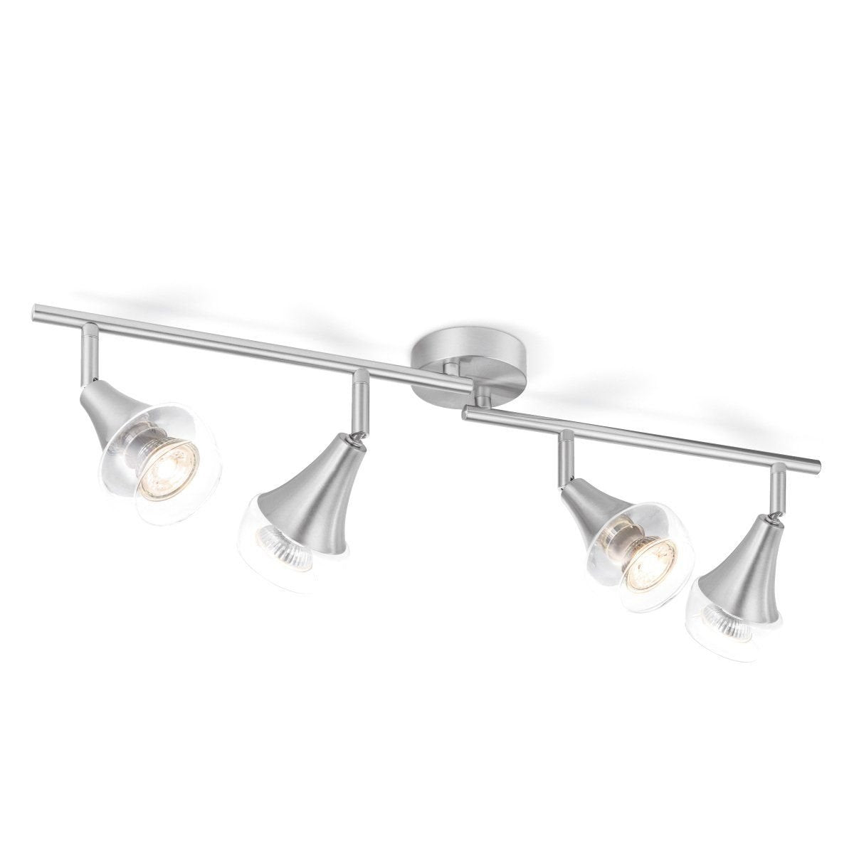 LED Surface-mounted spotlight Vaya 4 - incl. dimmable LED lamp - steel