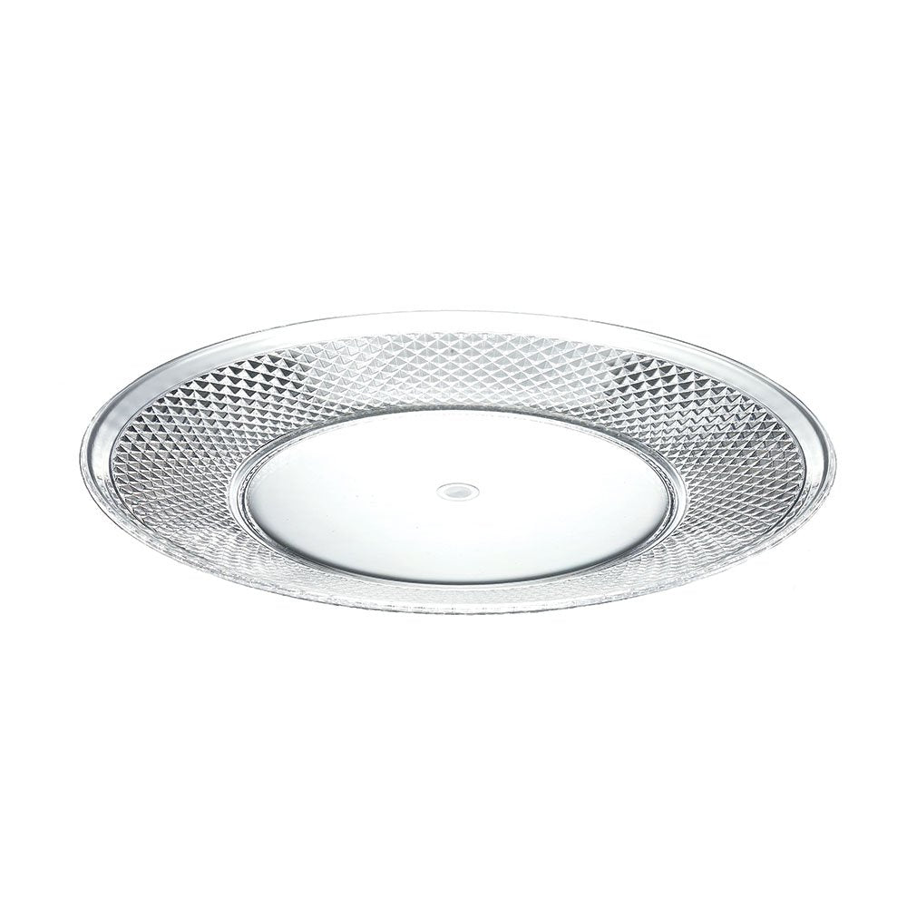 Dessertbord Acryl Ø23cm – Diamanteffect |woon-meubel.nl