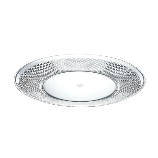 Dessertbord Acryl Ø23cm – Diamanteffect |woon-meubel.nl