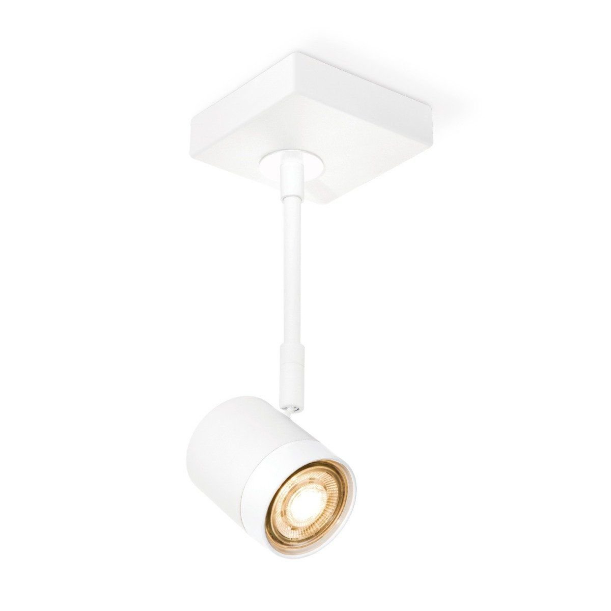 LED Surface-mounted spotlight Manu - incl. dimmable LED lamp - white