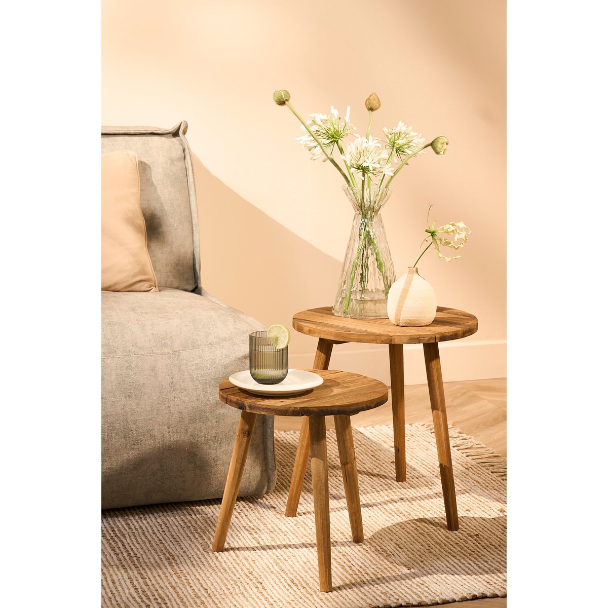 Bold Bijzettafel - Gerecycled Hout - Bruin