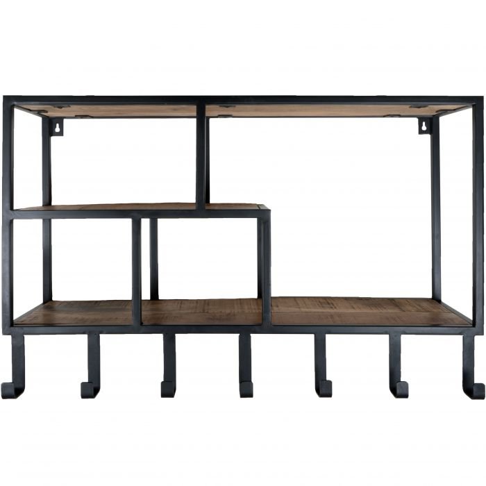 Wandkast Huub Open - Hout en Metaal |woon-meubel.nl