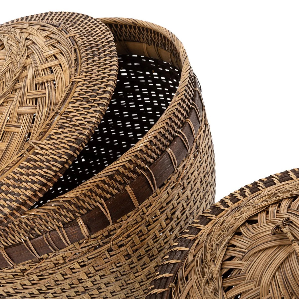 Handgemaakte Rotan Opbergmand - Natuurlijk - woon-meubel.nl