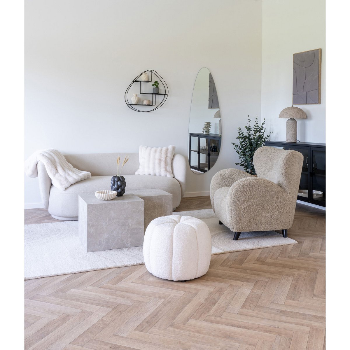 Coussin Galena Blanc
