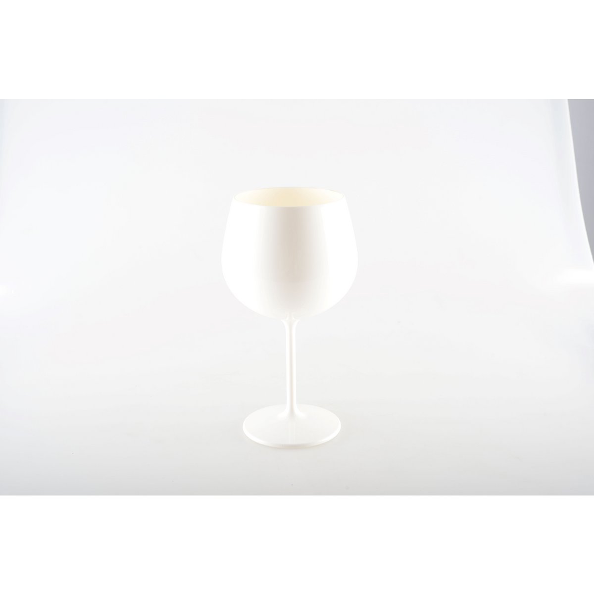 Aulica Wijnglazen Wit – Set van 6 – 460 ml – Acryl | Elegant Design