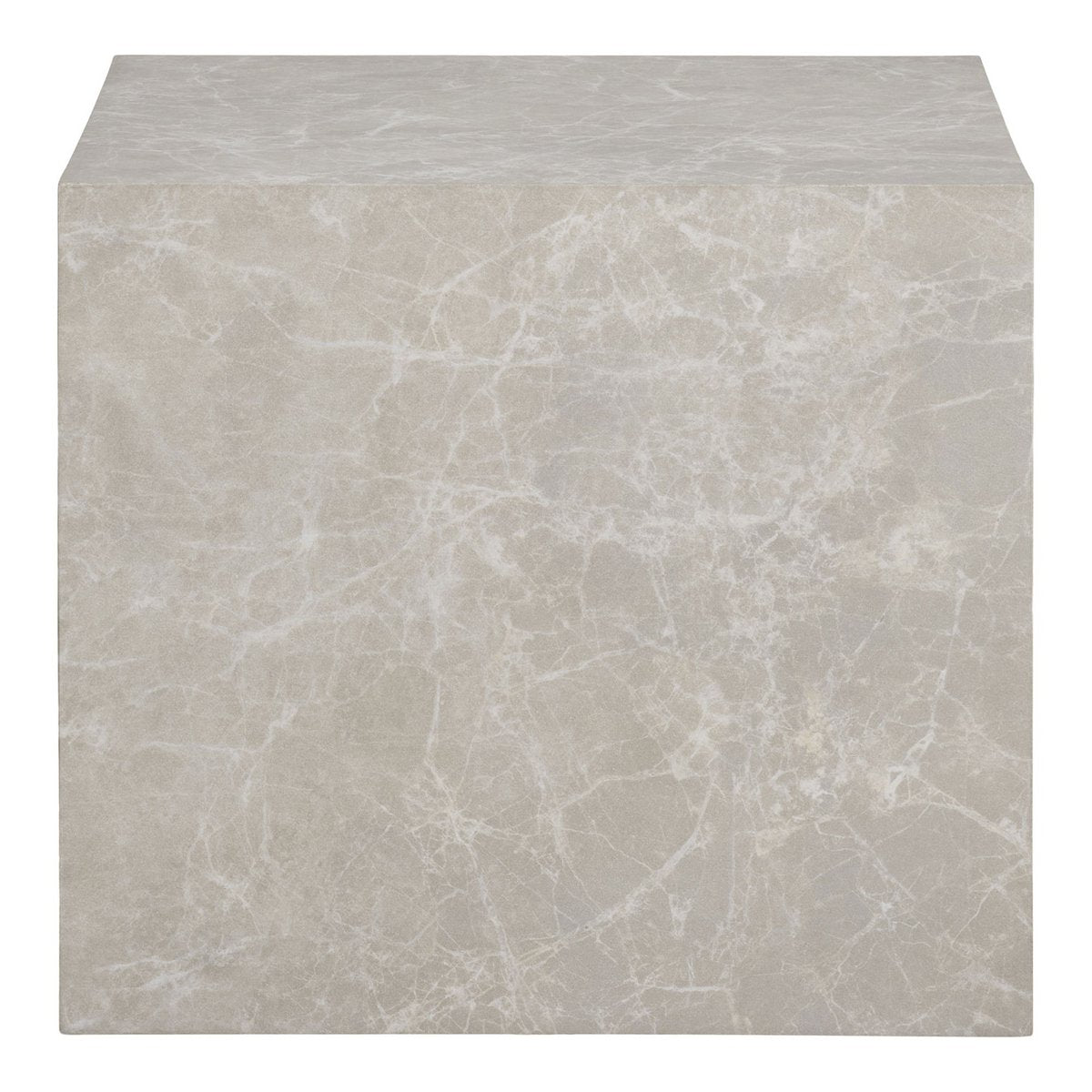 Praagse salontafelset - Beige, marmerlook, MDF, decorpapier, set van 2