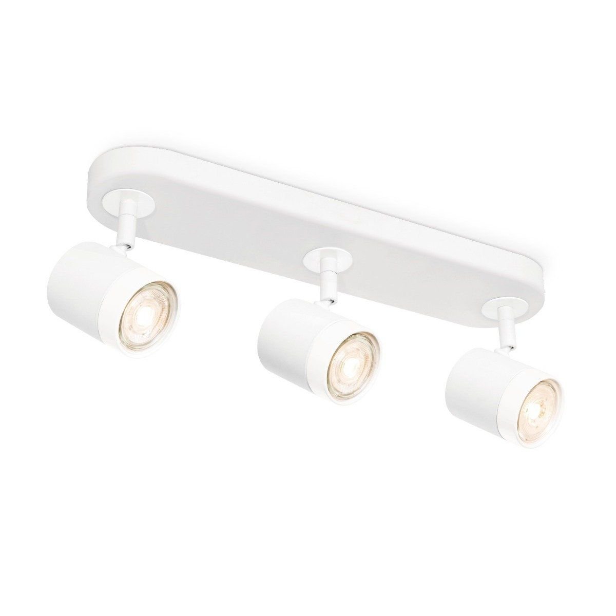 LED Surface-mounted spotlight Manu 3 - incl. dimmable LED lamp - white