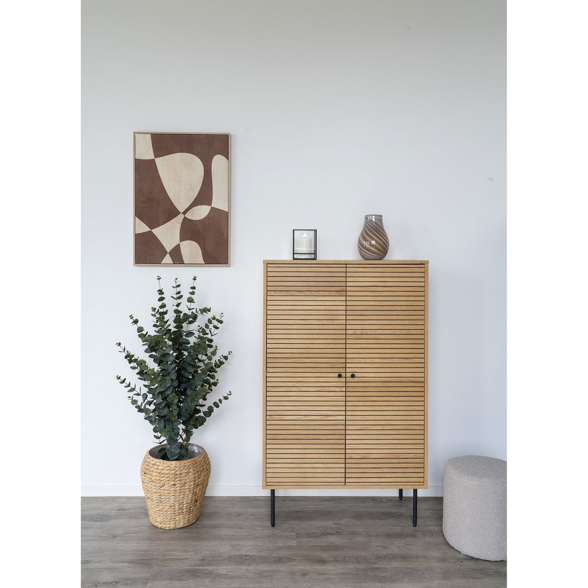 Hurricane Kandelaar – Zwart Metaal & Glas voor een Elegante Sfeer