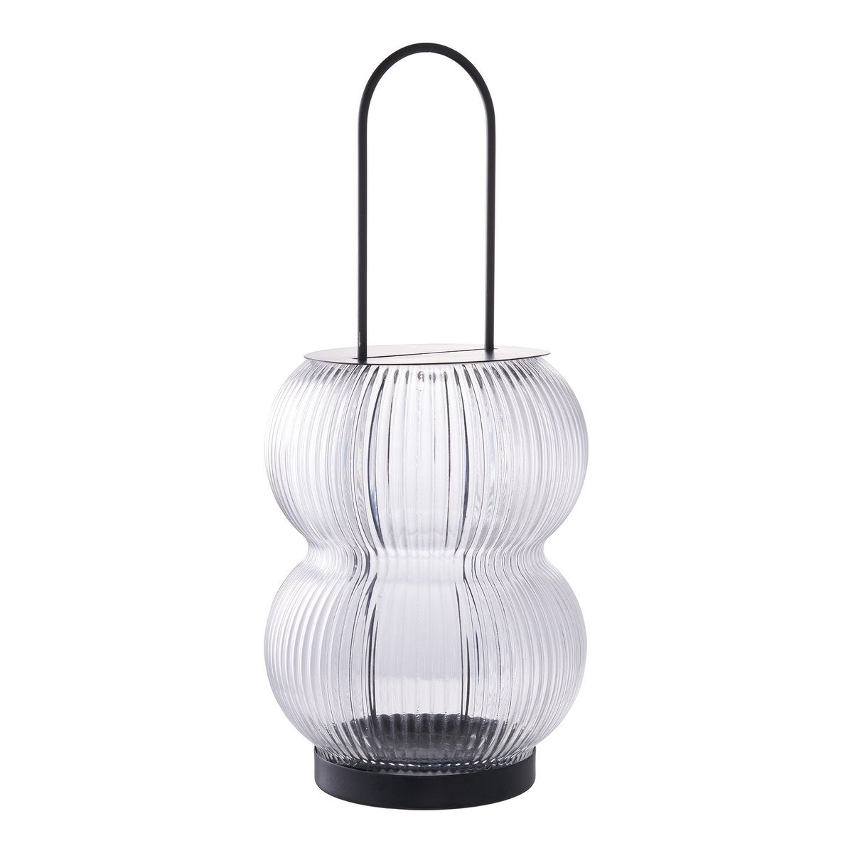 Lucena Lantaarn - Zwart, Metaal/Glas ||woon-meubel.nl