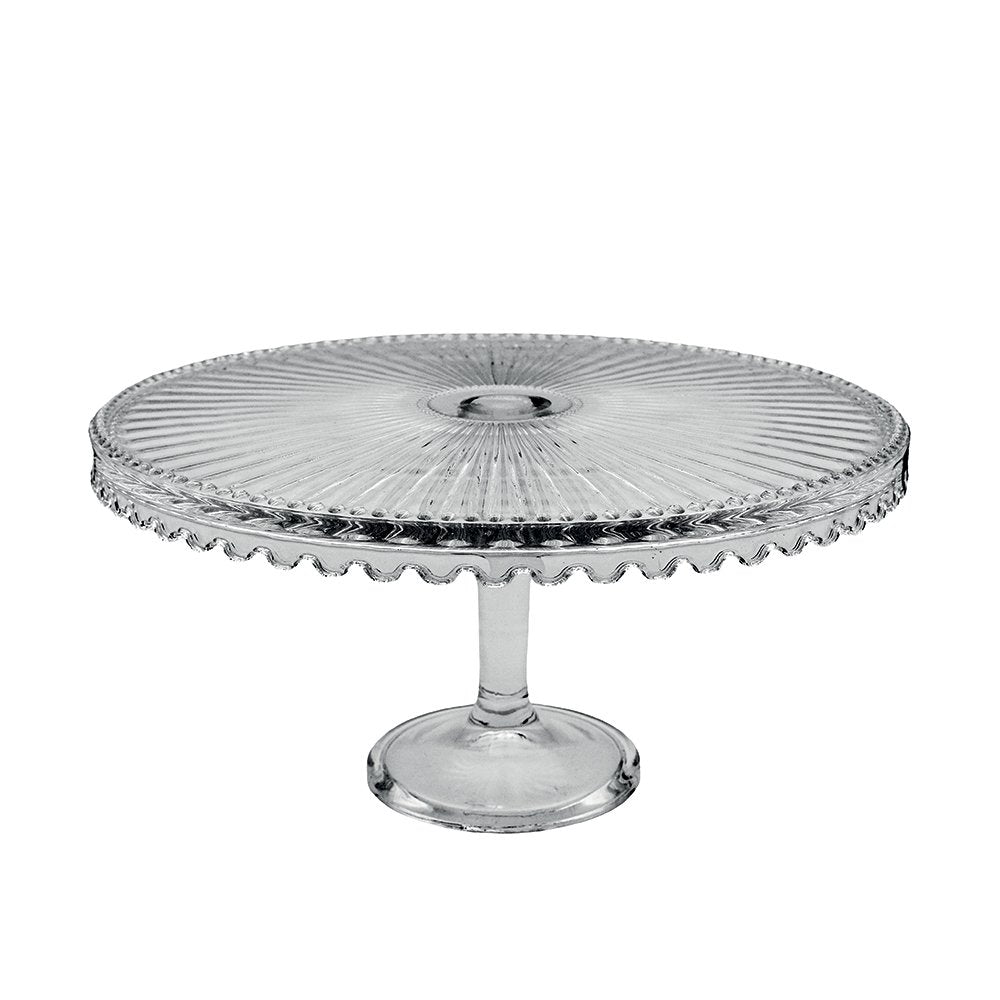 Glazen Taartschaal op Voet Ø32cm | Elegant plateau| woon-meubel.nl