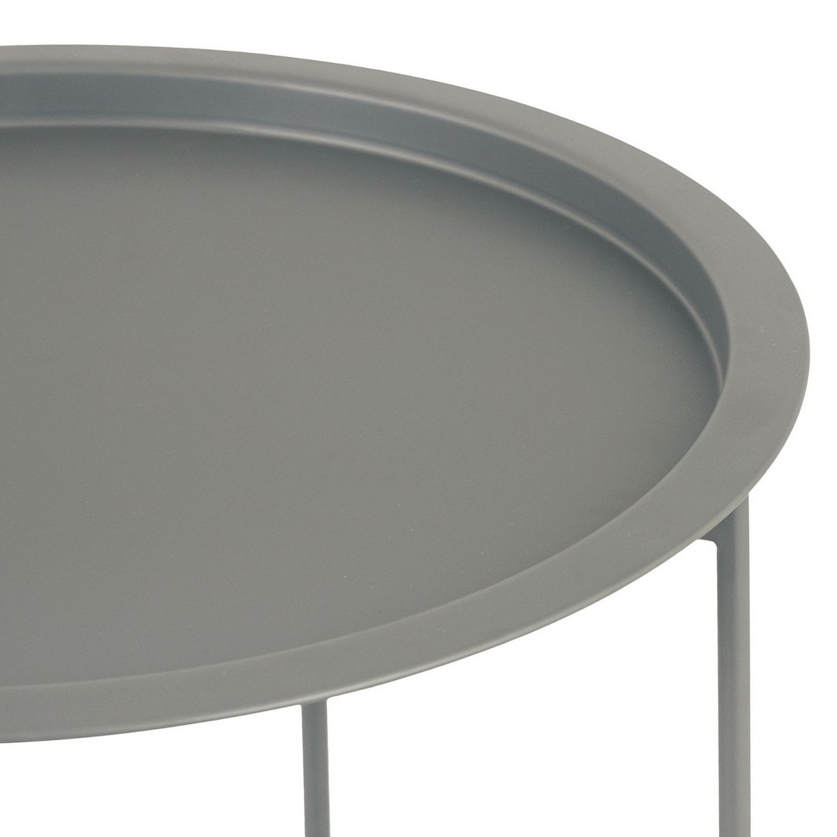 Bijzettafel met opbergruimte – Ø 47 cm | In verschillende kleuren | Voor binnen en buiten