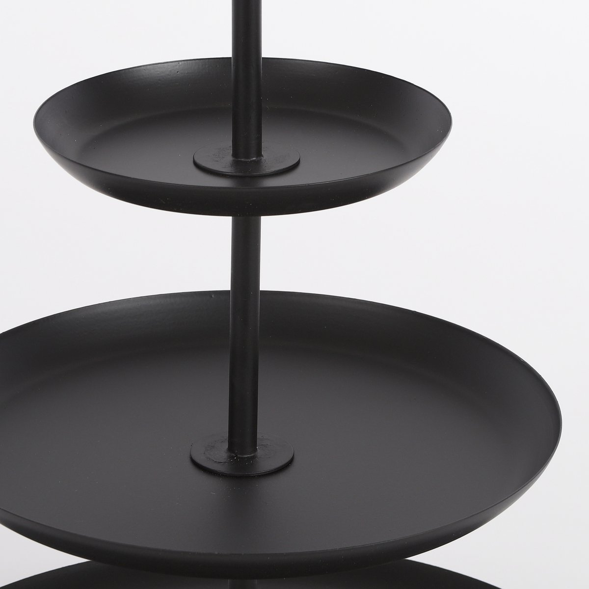 Rama Etagere 3 Layers - H55 x Ø38 cm - Metal - Black