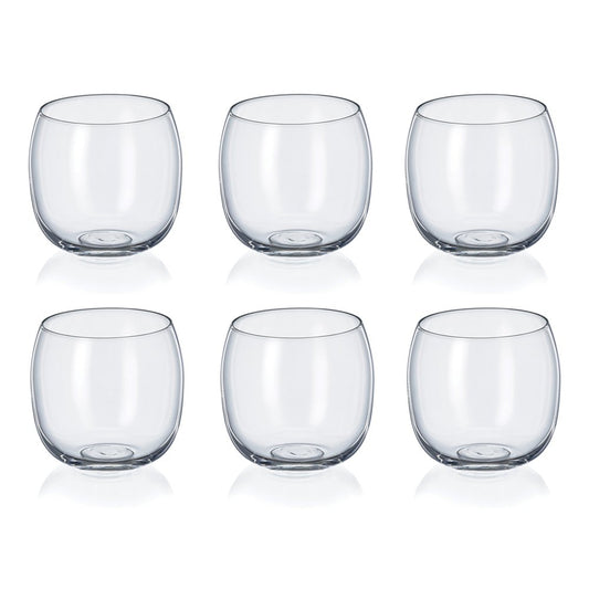 Lage Waterglazen Set van 6 – 485ml | Transparant Glas | Elegant Design |woon-meubel.nl