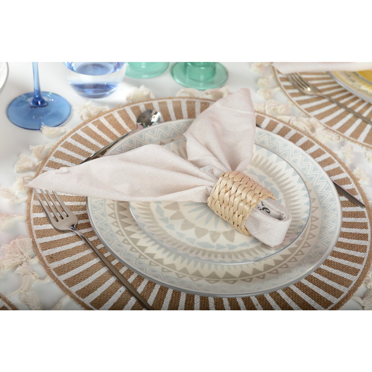 Aulica Dessertbord Blauw Coachella Ø19cm | woon-meubel.nl