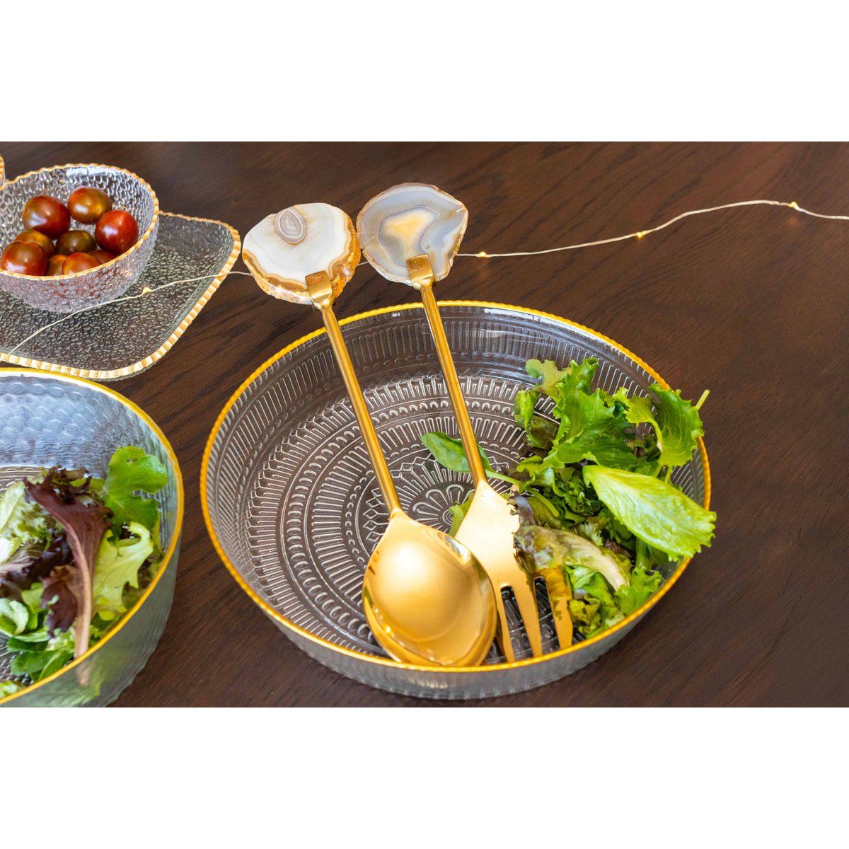 Glazen Schaal met Gouden Rand |woon-meubel.nl