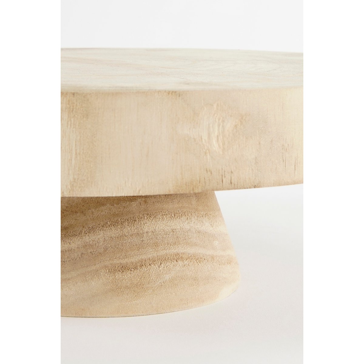 Pia Plant Stand - H11 x Ø30 cm - Wood - Light Brown