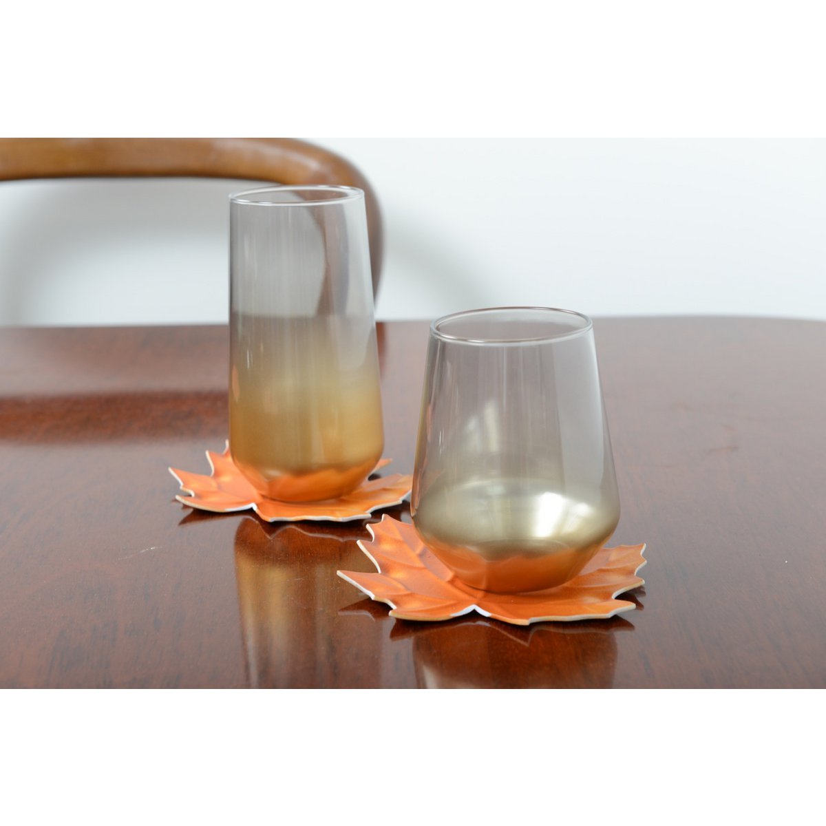 Set van 6 Luxe Waterglazen Gloed Gerookt – Aulica – Hoog Model