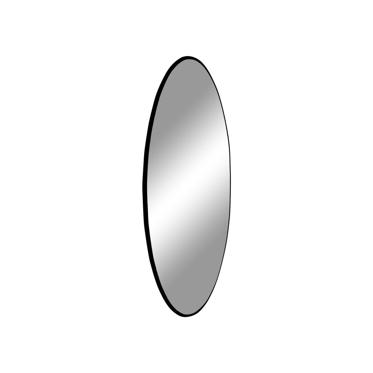 Jersey Spiegel rond in zwart of messing look 40/60/60/80