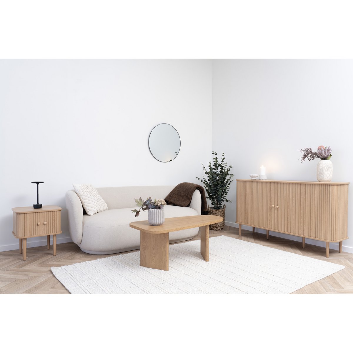 Buffet Nikko - Naturel, MDF/pin