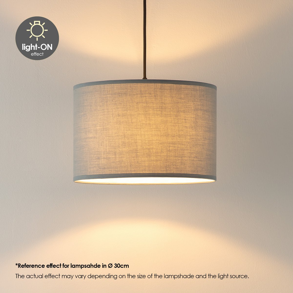 Hanging lamp Bling-Xxl Beam 6L-Grey-20cm