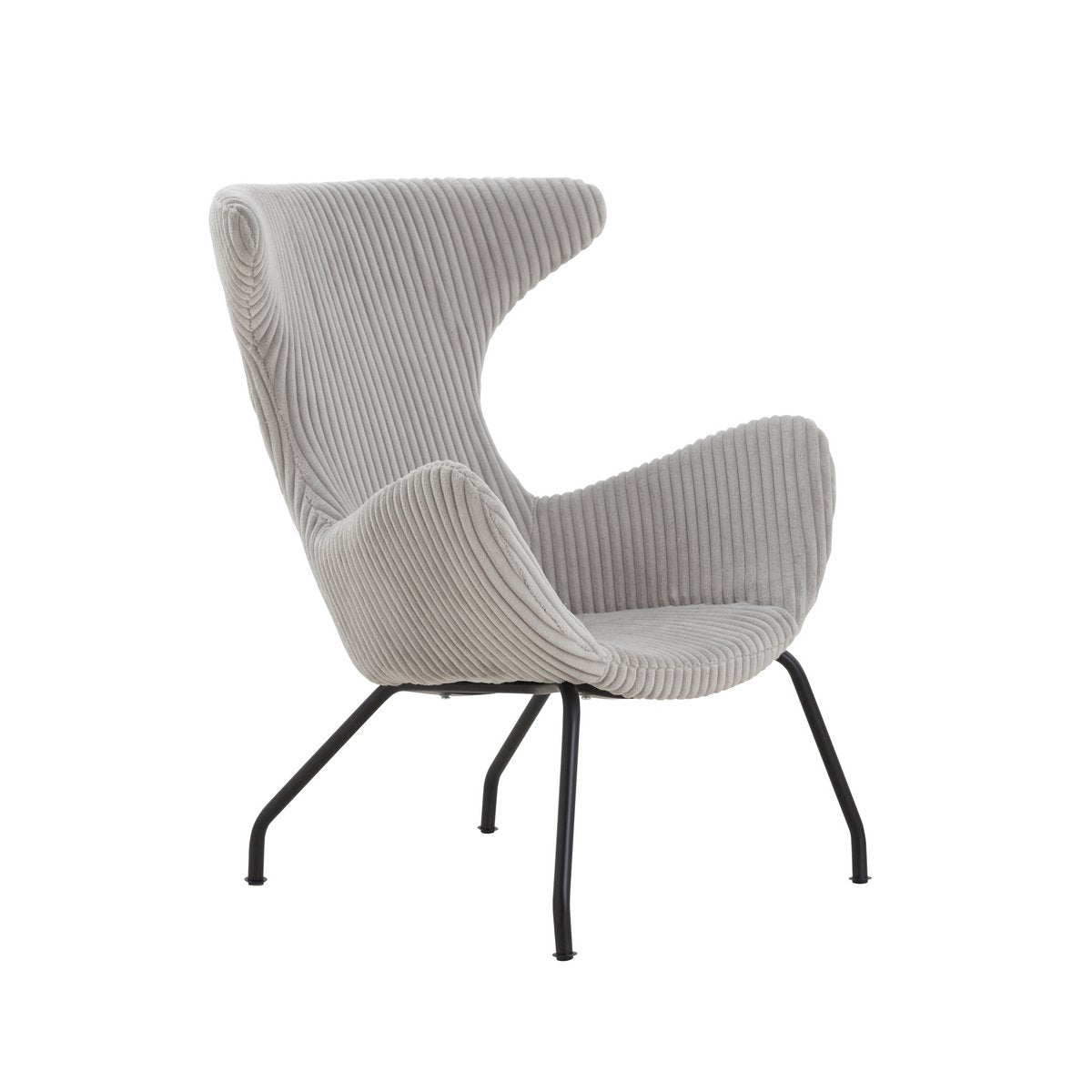 Relaxfauteuil Grijze structuurstof |woon-meubel.nl