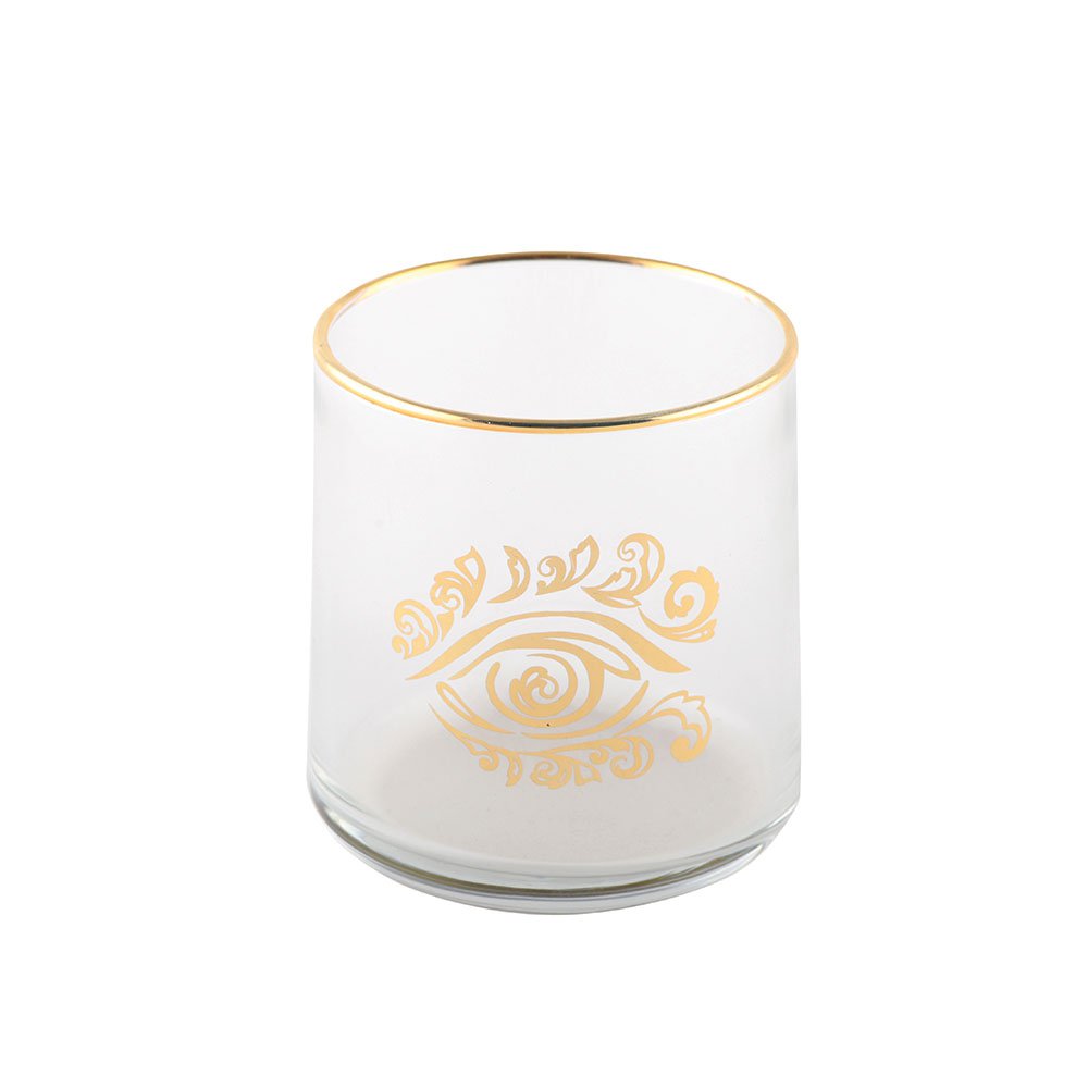 Waterglazen – Set van 4 – Fatma Hand Design met Goud