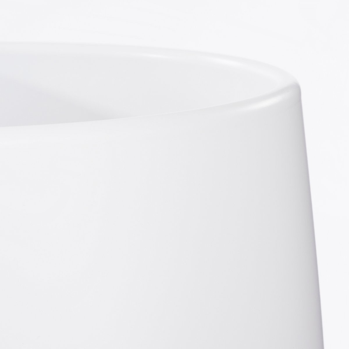 Cache-pot Ambre - H21 x Ø23,5 cm - Mat - Blanc