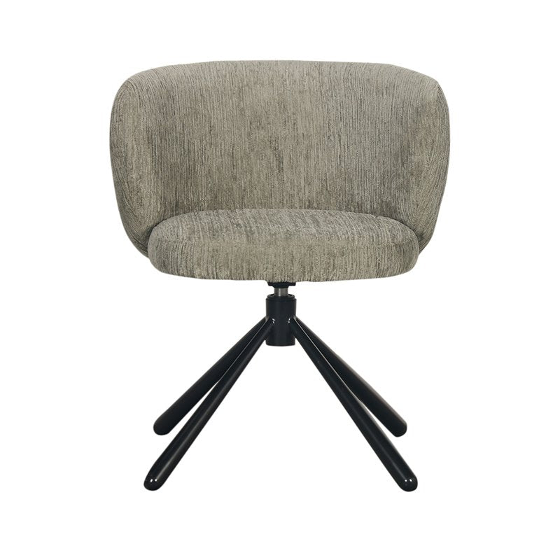 Shell Swivel Chair Crocodile Green
